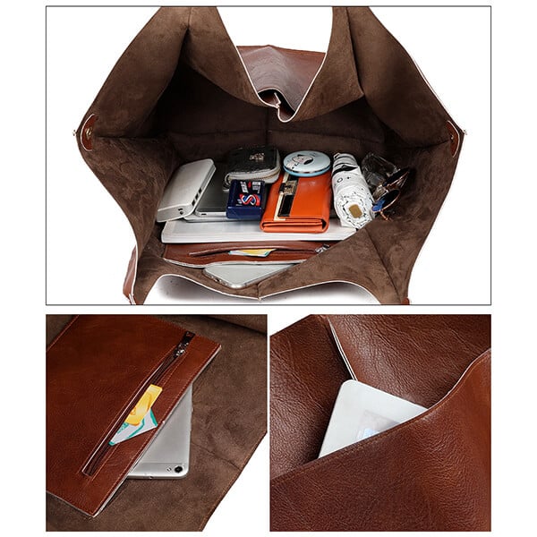 Scarlett™ Luxe Grandeur | Soft shoulder Leather bag