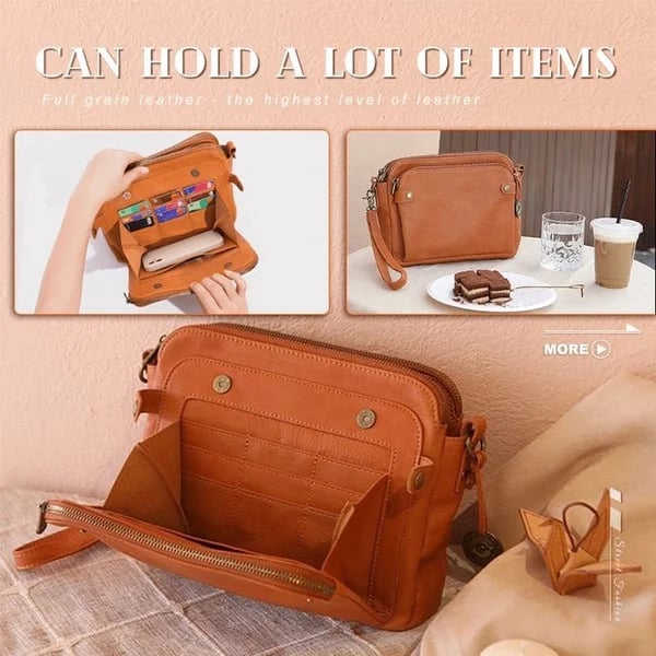 Aria™ Masterpiece | Classic Schoulder Leather Bag