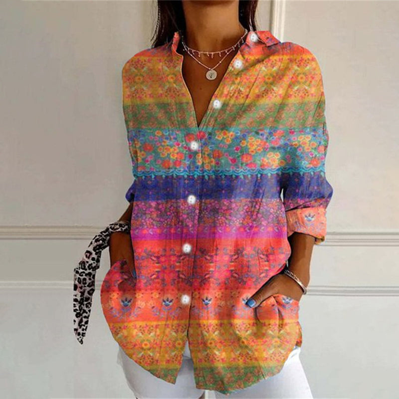 Colorful Vintage Blouse