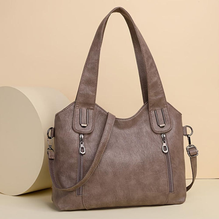 Lily™ Luxe Statement I Retro Tote Shoulder Leather Bag