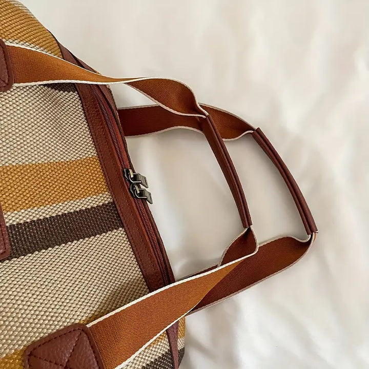 Abigail™ - Vintage Striped Duffel Bag
