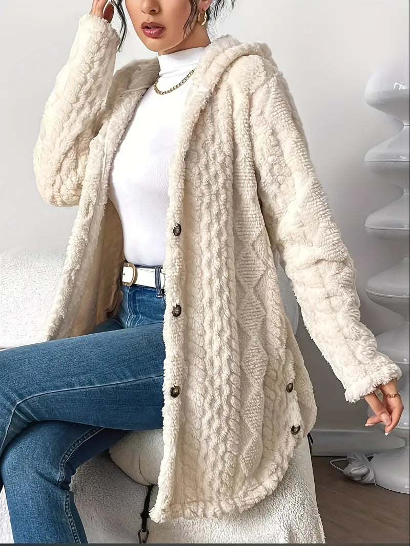 Elise | Plush Hooded Cardigan