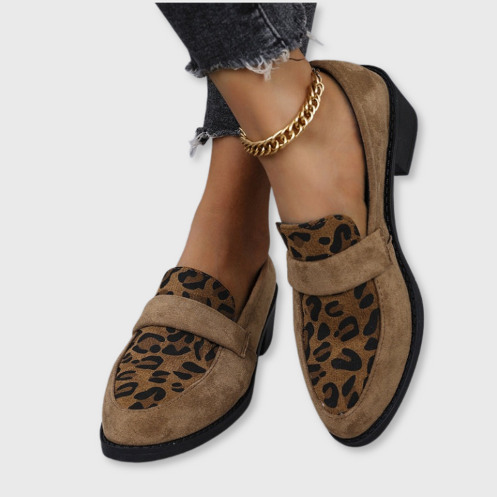 Sofie™ | Retro Leopard Loafers