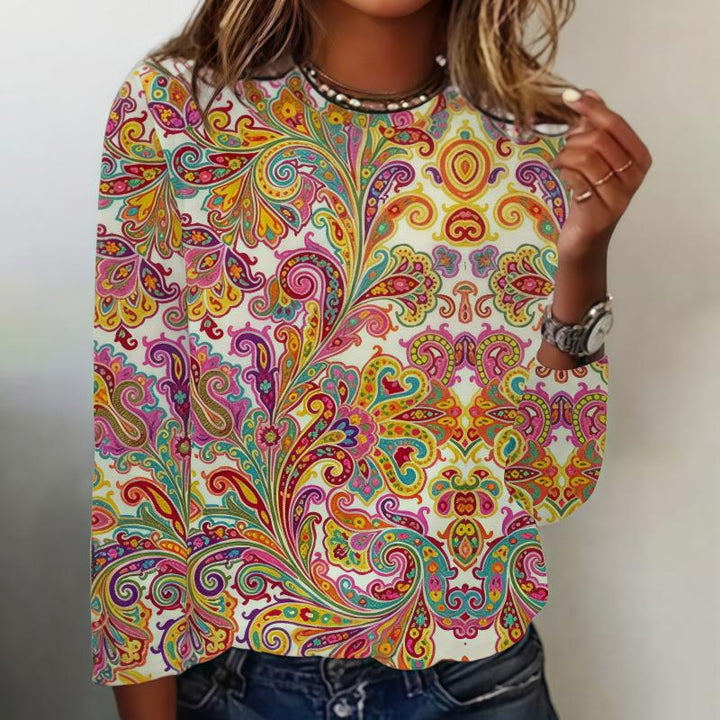 Vintage T-shirt with Ethnic Print