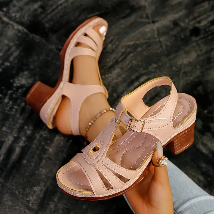 Elisa | Fashionable orthopedic sandals with thick platform sole
