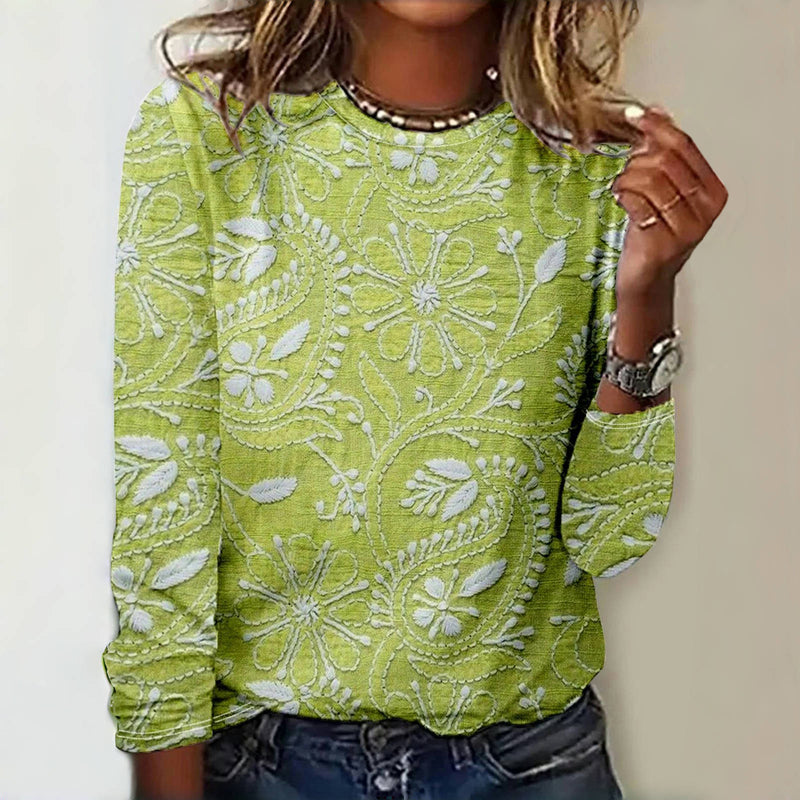 Vintage Floral Print T-Shirt