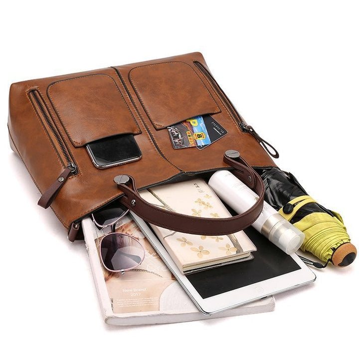 Avery™ Timeless Elegance | Leather Shoulder Bag