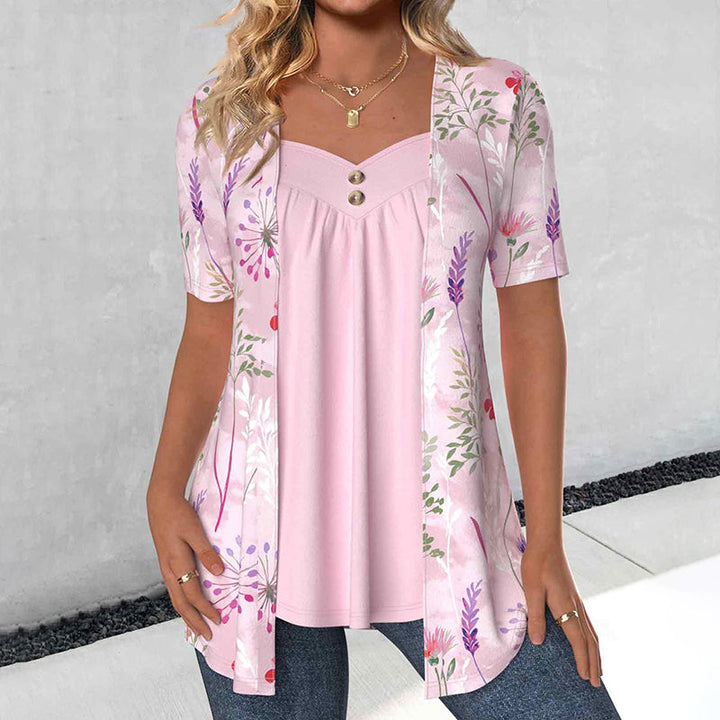 Elegant Blouse with Floral Print