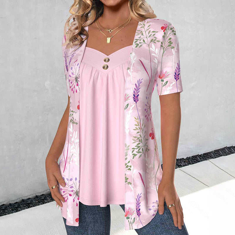 Elegant Blouse with Floral Print