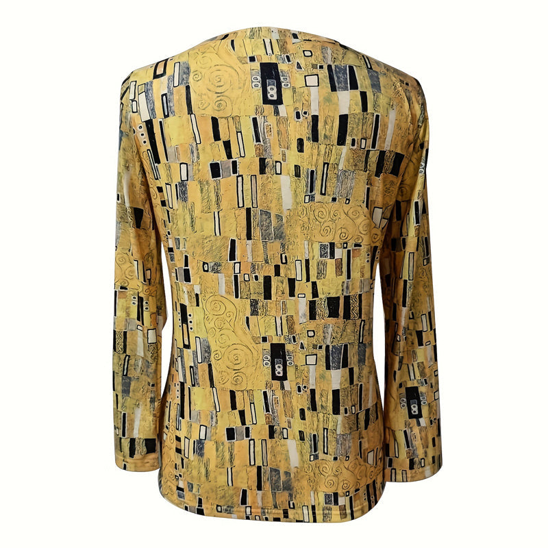 Métis T-Shirt with Vintage Abstract Print