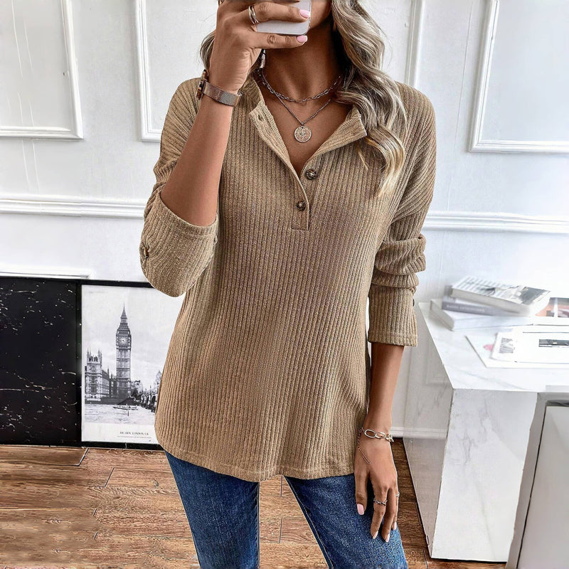 Casual Plain Sweatshirt