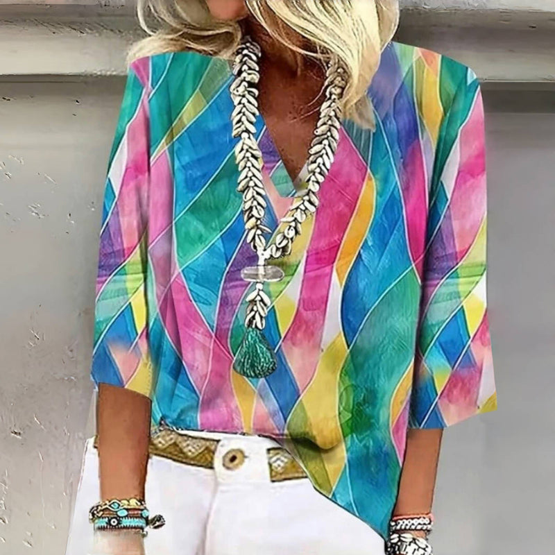Colorful Vintage Blouse