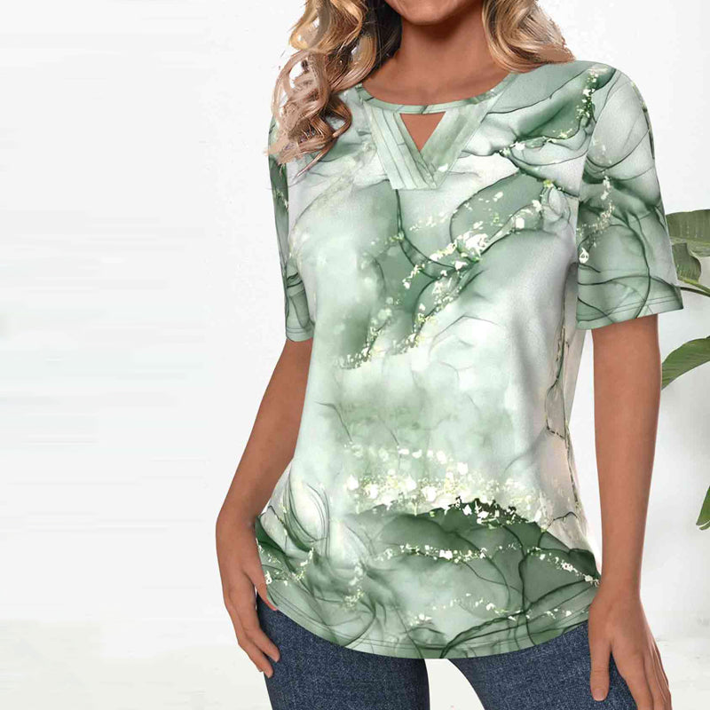 Vintage Blouse with Color Gradient