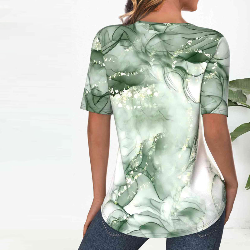 Vintage Blouse with Color Gradient