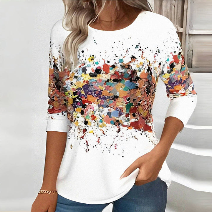 【Long Sleeve】Colorful Casual T-Shirt