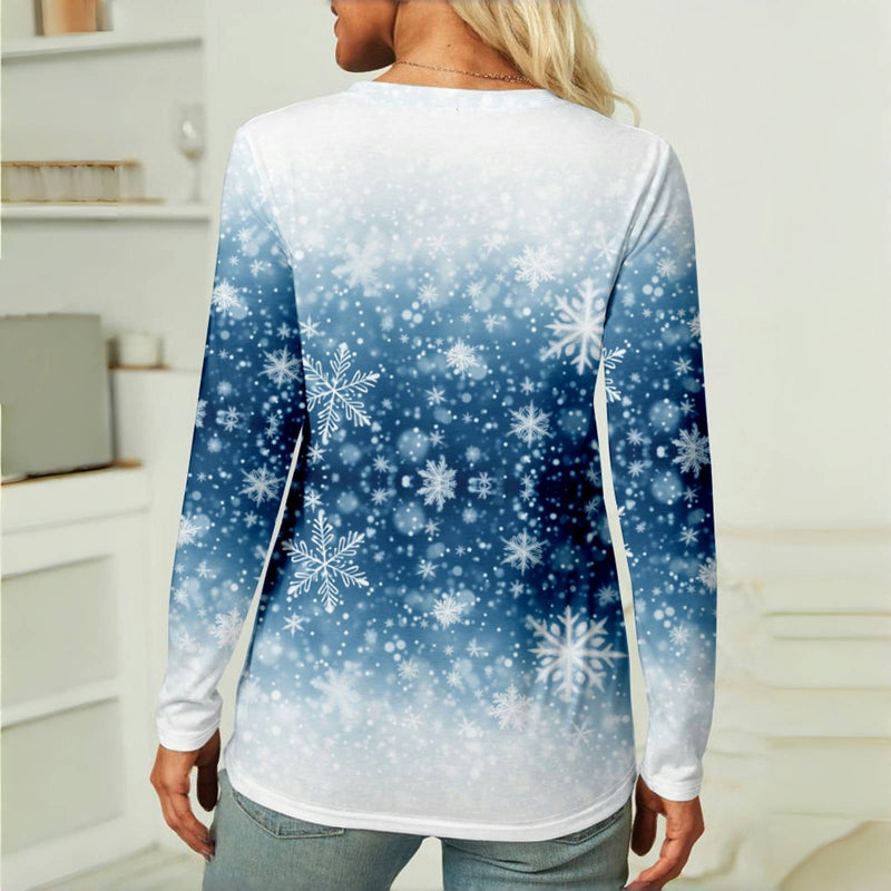 Casual Sneeuwvlok T-shirt