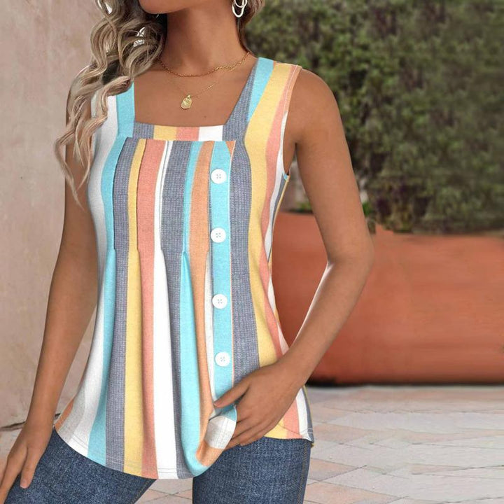 Colorful Striped Tank Top