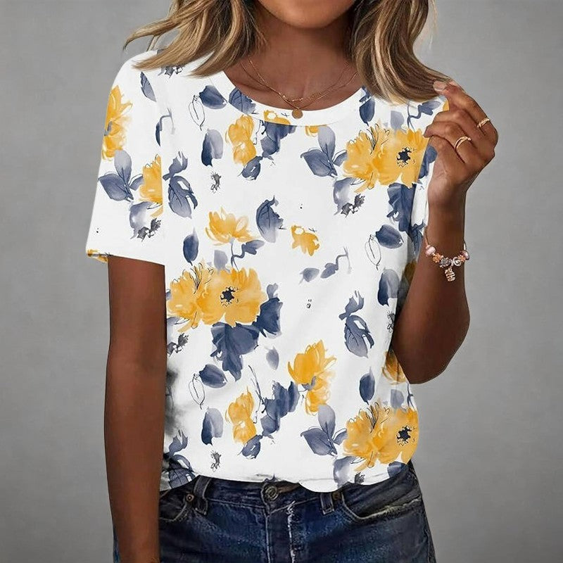 Vintage Floral Print T-shirt