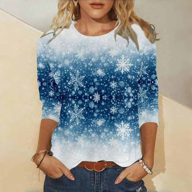 Casual Sneeuwvlok T-shirt