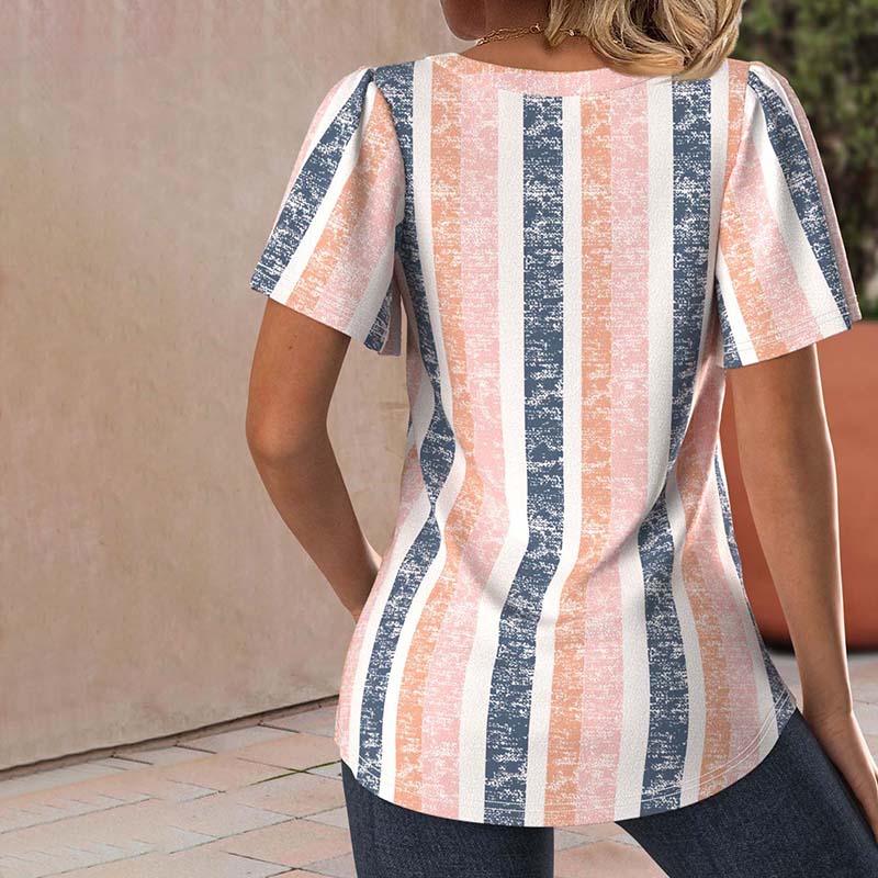 Striped Casual Blouse