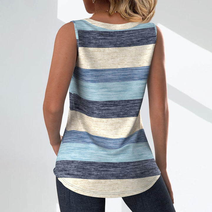 Casual Color Panel Tank Top
