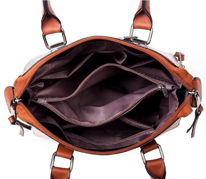 Olivia™ Classic Elegance | Modern 4-Piece Leather Bag Set