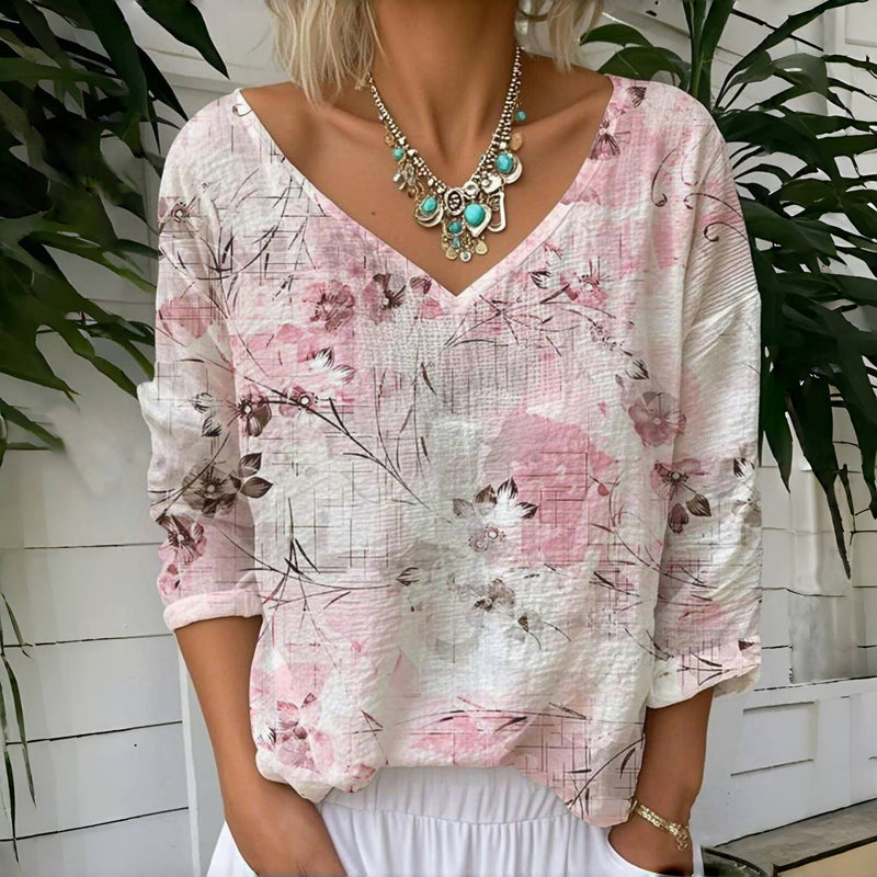 Vintage Floral Print T-Shirt