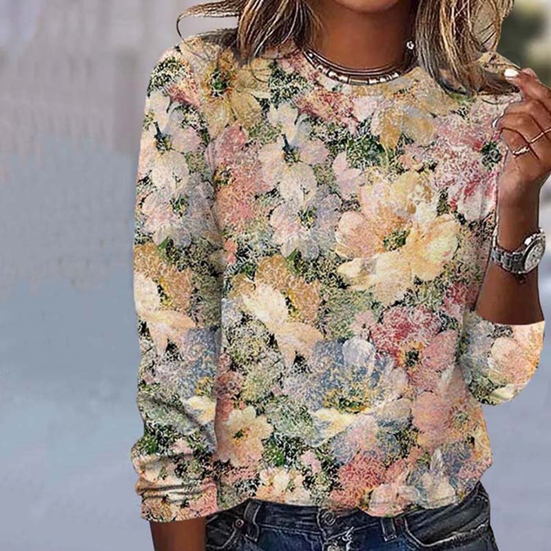Vintage Floral Print T-Shirt