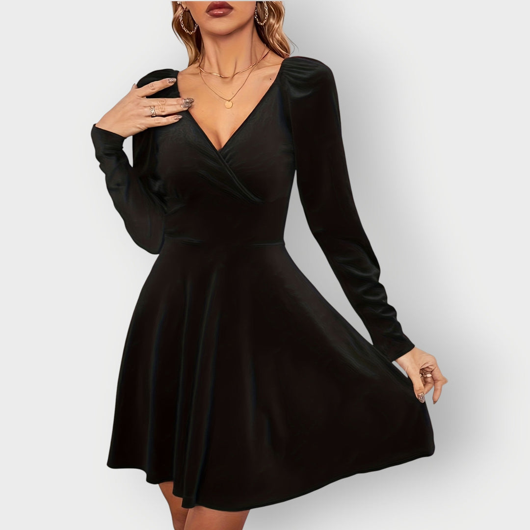 June - Velvet Skater Dress