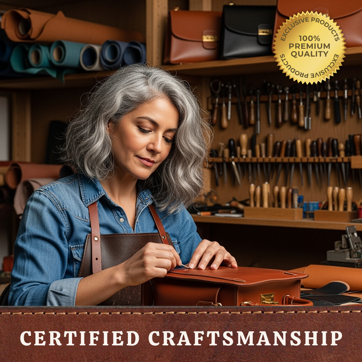 Grace™ Chic Compact | Classic Leather Handbag