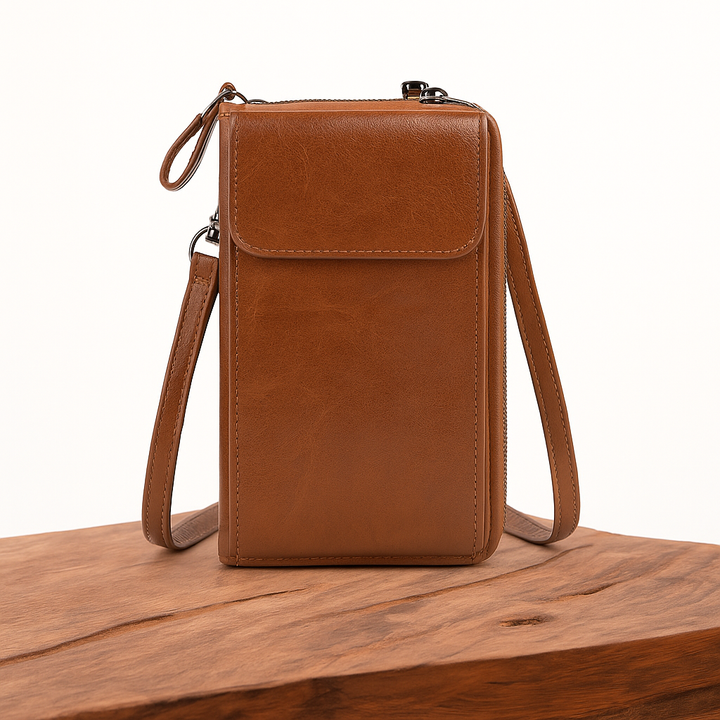 Grace™ Chic Compact | Classic Leather Handbag