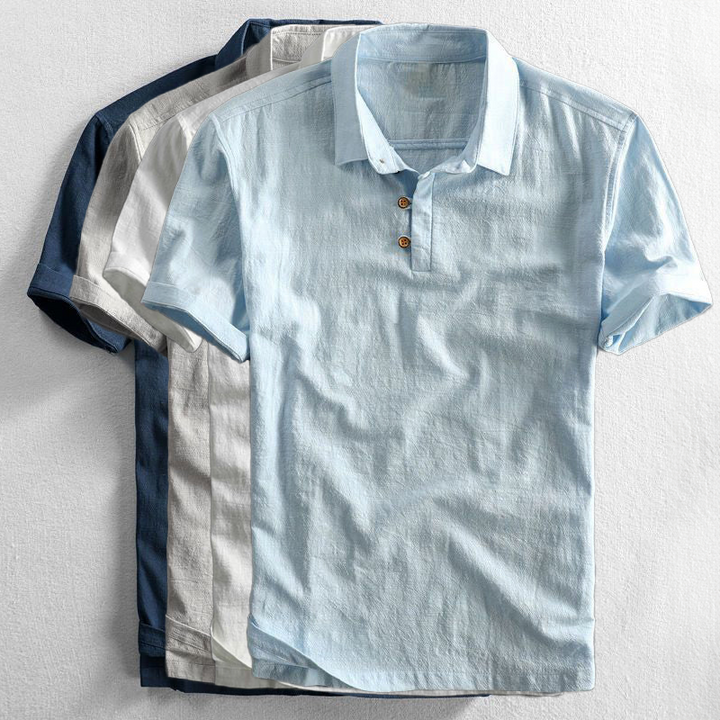 Amalfi┃Linen Polo