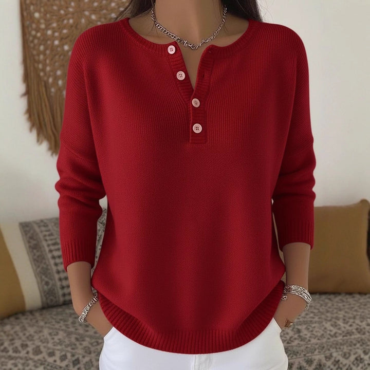 Savannah | Cozy Buttoned Knit Sweater