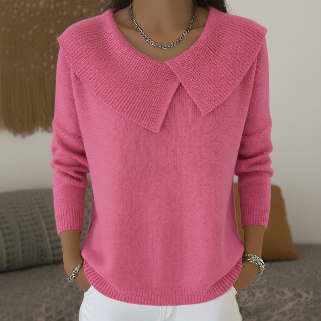 Cristina | Women's Christmas Sweater with Flap