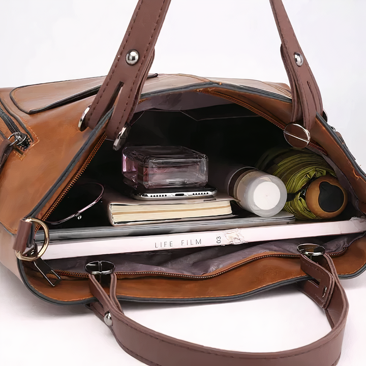 Avery™ Timeless Elegance | Leather Shoulder Bag