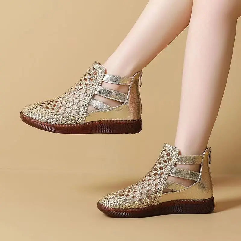 Cleopatra Sandal Boots - Comfortable and Elegant (Genuine Leather)