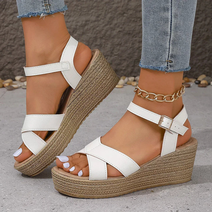 Isabeau™ | Elegant Wedge Sandals