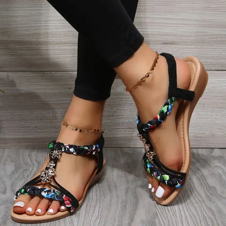 Lieke™ | Woven Flat Sandals
