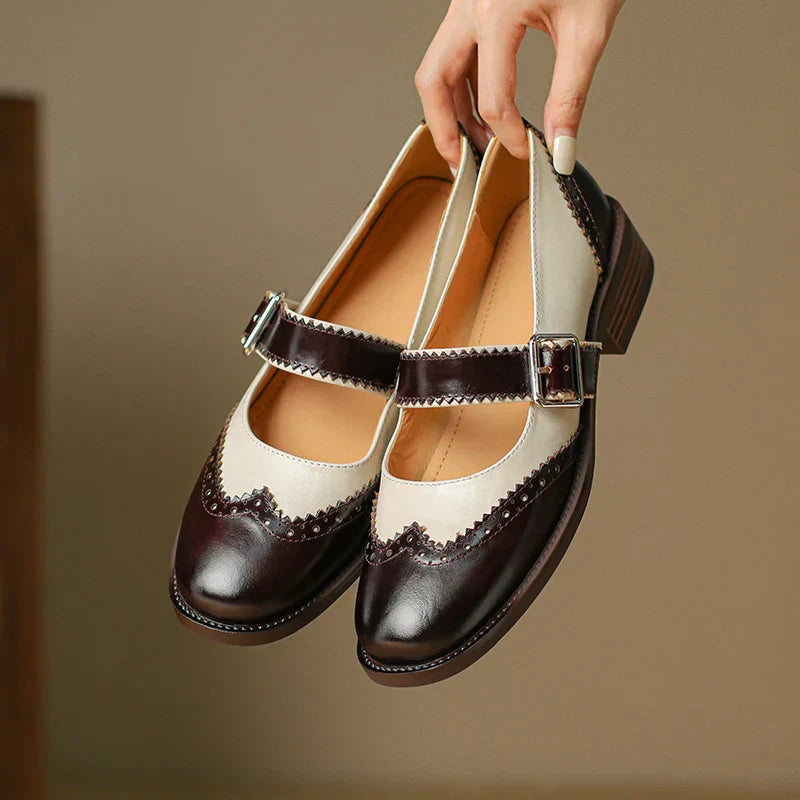 Sarah | Miana Leather Mary Janes