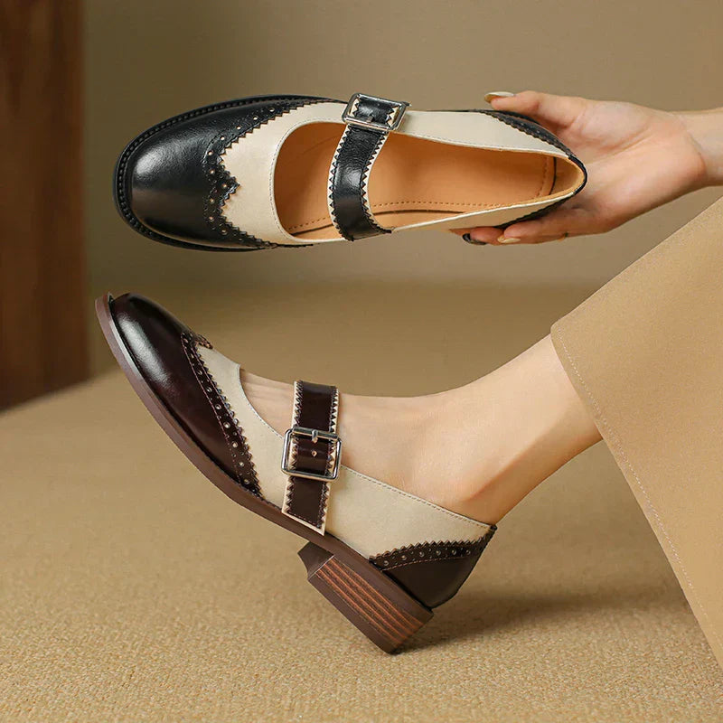 Sarah | Miana Leather Mary Janes