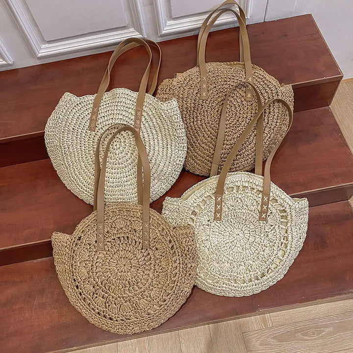 Hannah™ - Multifunctional Straw Handbag