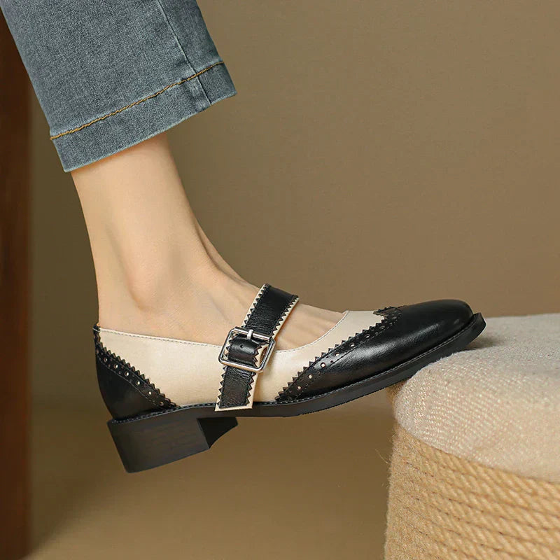 Sarah | Miana Leather Mary Janes