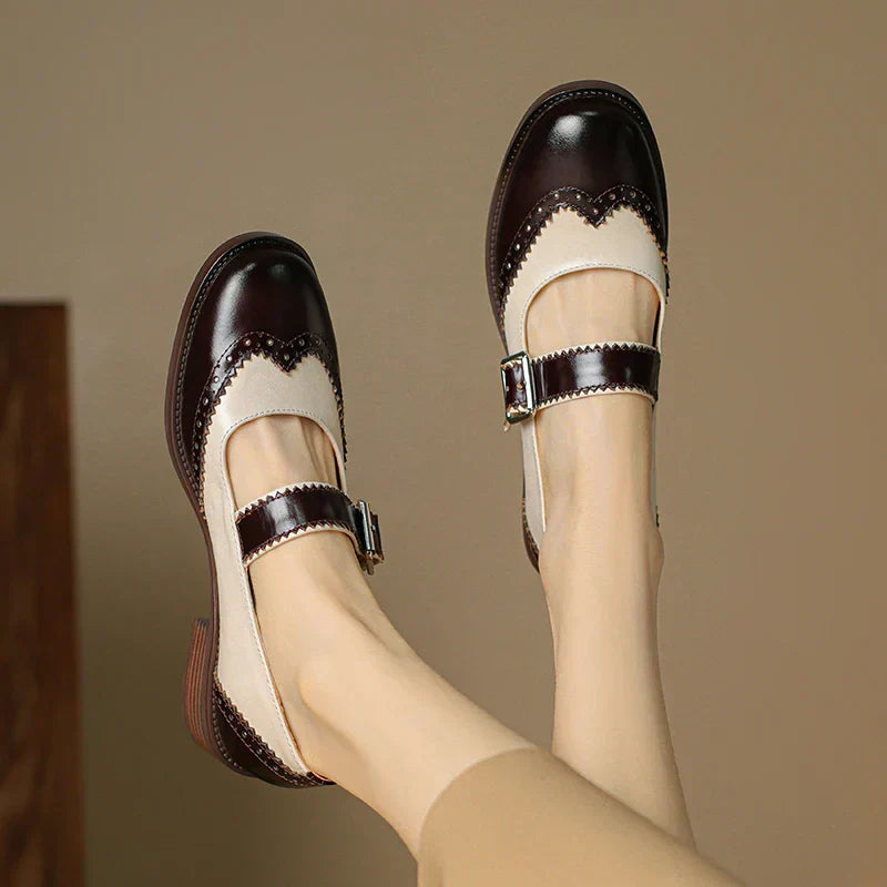 Sarah | Miana Leather Mary Janes