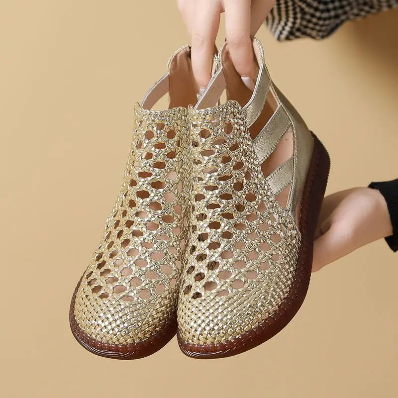 Cleopatra Sandal Boots - Comfortable and Stylish (Genuine Leather)