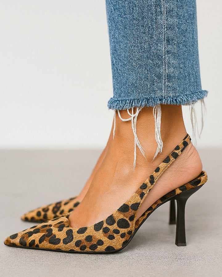Noa™ | Khaki Leopard Heels