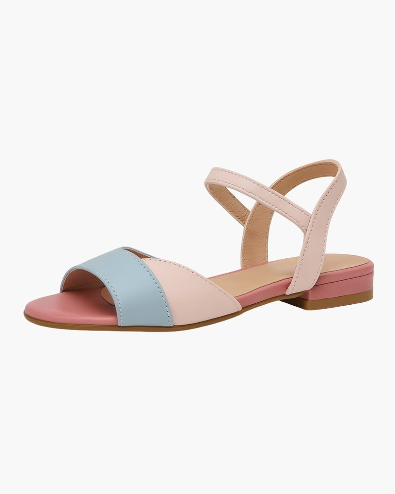 Lara™ | Pink Colorblock Sandals