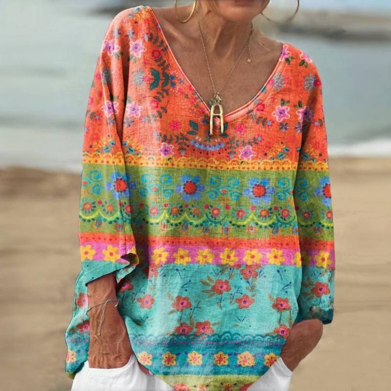 Vintage Floral Print T-shirt