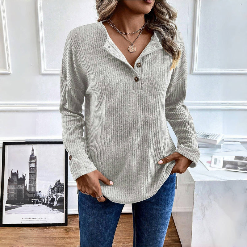 Casual Plain Sweatshirt
