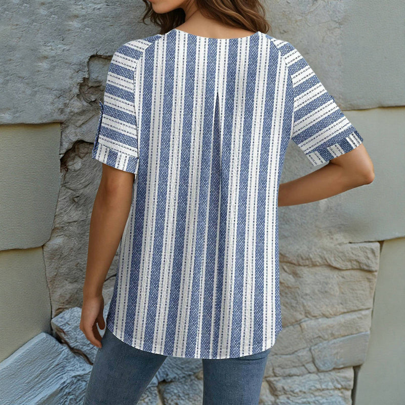 Striped Casual Blouse