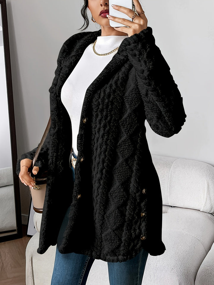 Elise | Plush Hooded Cardigan